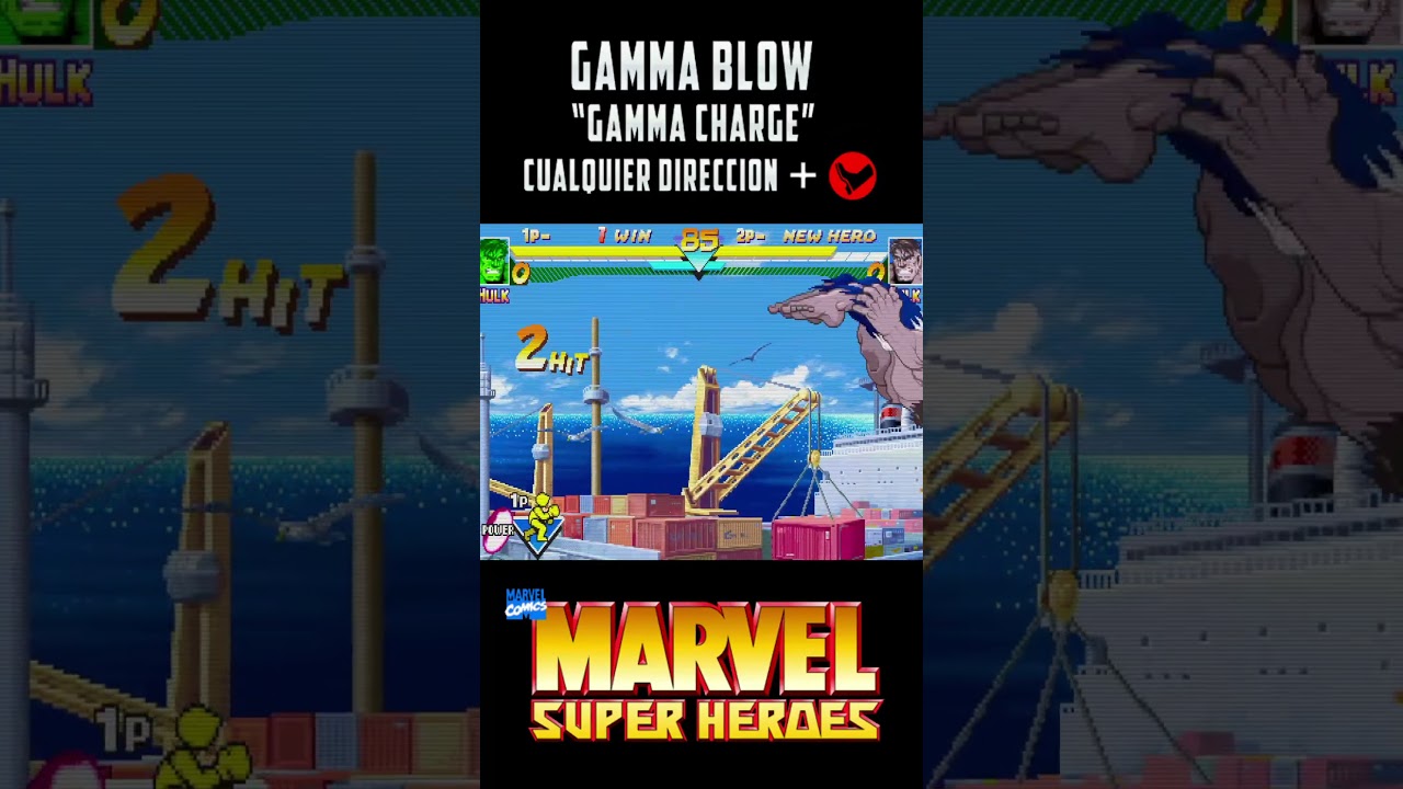 Hulk - Marvel Super Heroes - Specials y Super Moves  #fightinggames #bestarcadegames #fightinggames