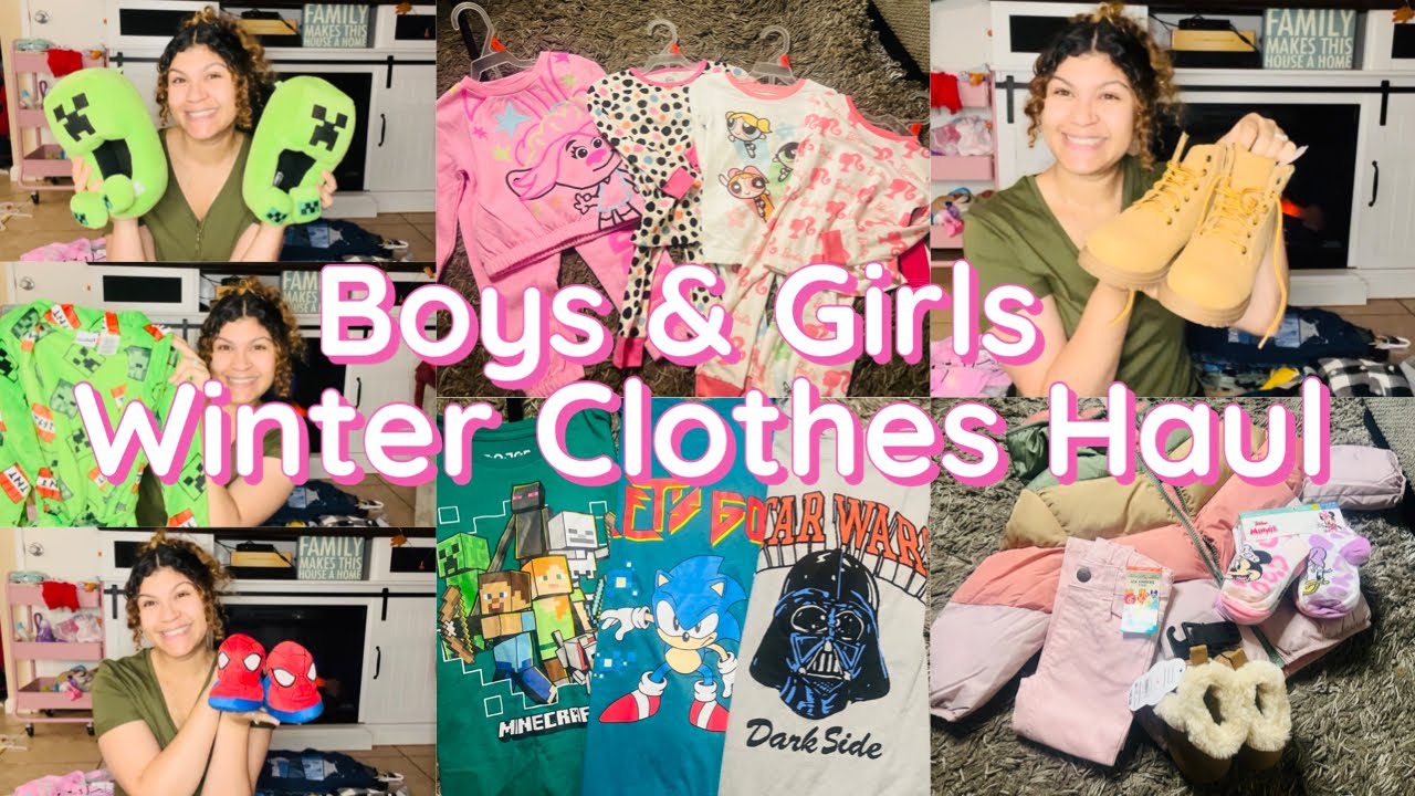 KIDS WINTER CLOTHING HAUL ❄️| WALMART | TODDLER BOY & GIRL / BIG BOY CLOTHES