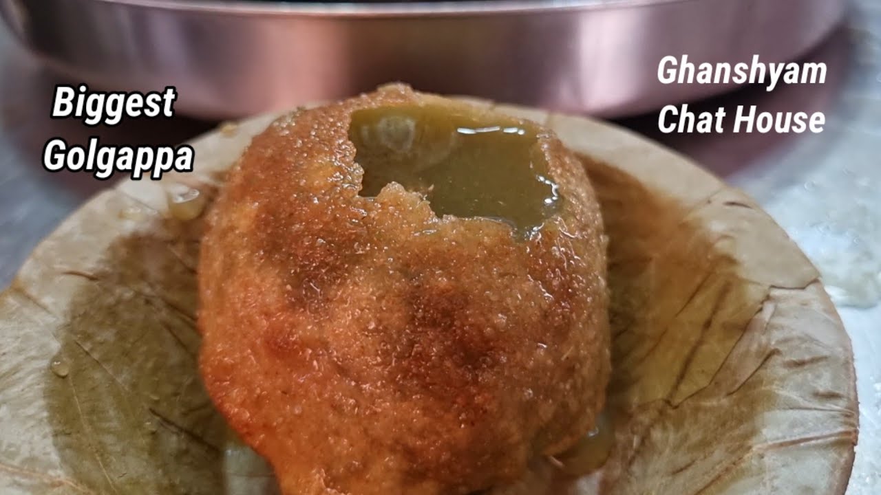 Ghanshyam Chat House Indore Biggest Golgappa Panipuri in Indore Street Food