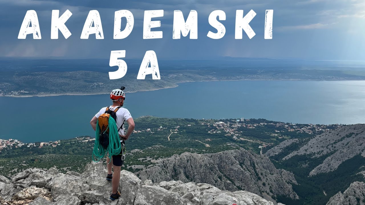 Paklenica, Akademski 5a 180m, Wspinaczka Wielowyciągowa BOLT + TRAD | Chorwacja | Anica Kuk