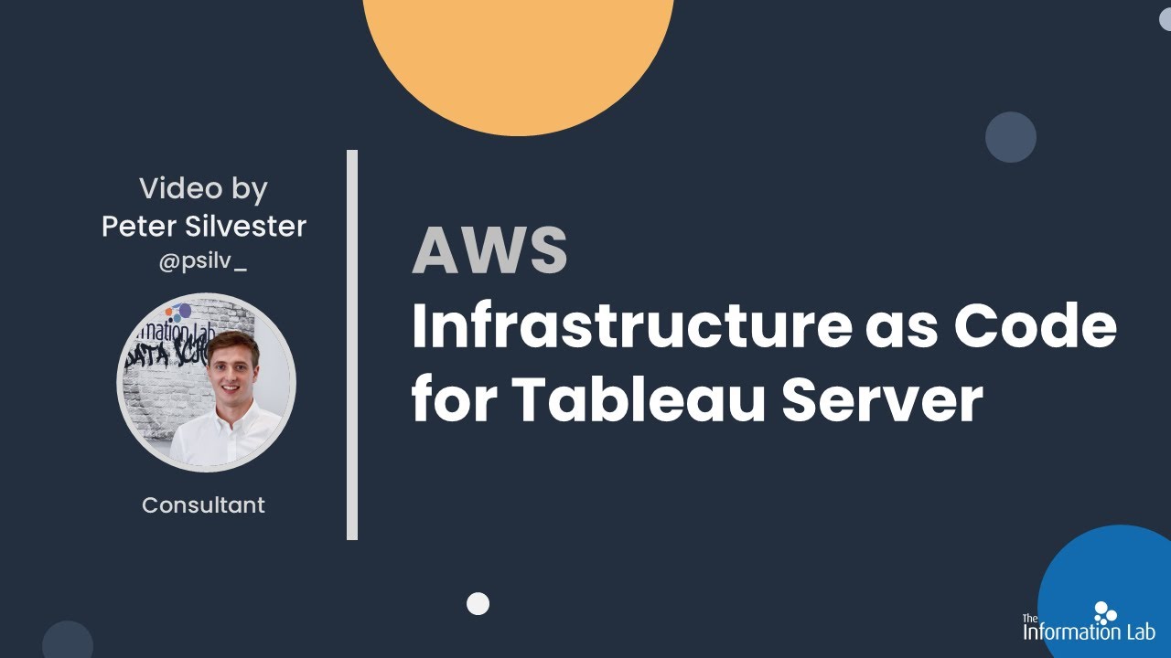 AWS: Infrastructure as Code for Tableau Server