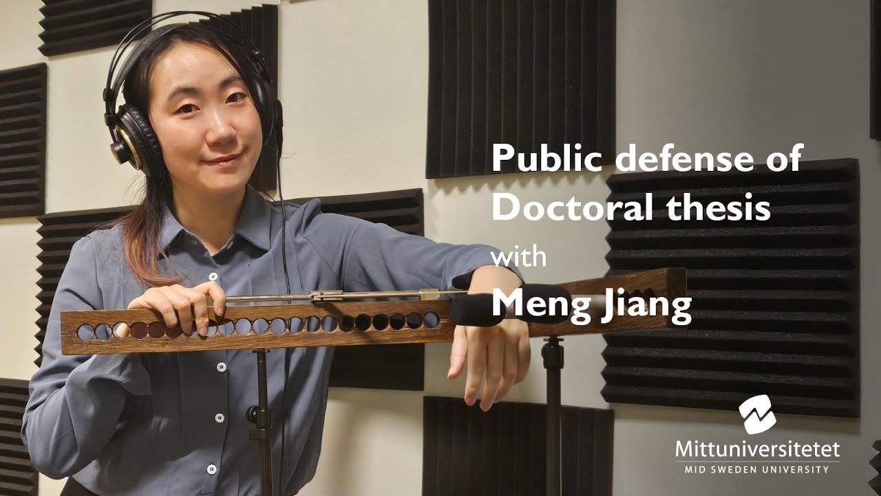 Public defense of doctoral thesis in Electronics with Meng Jiang