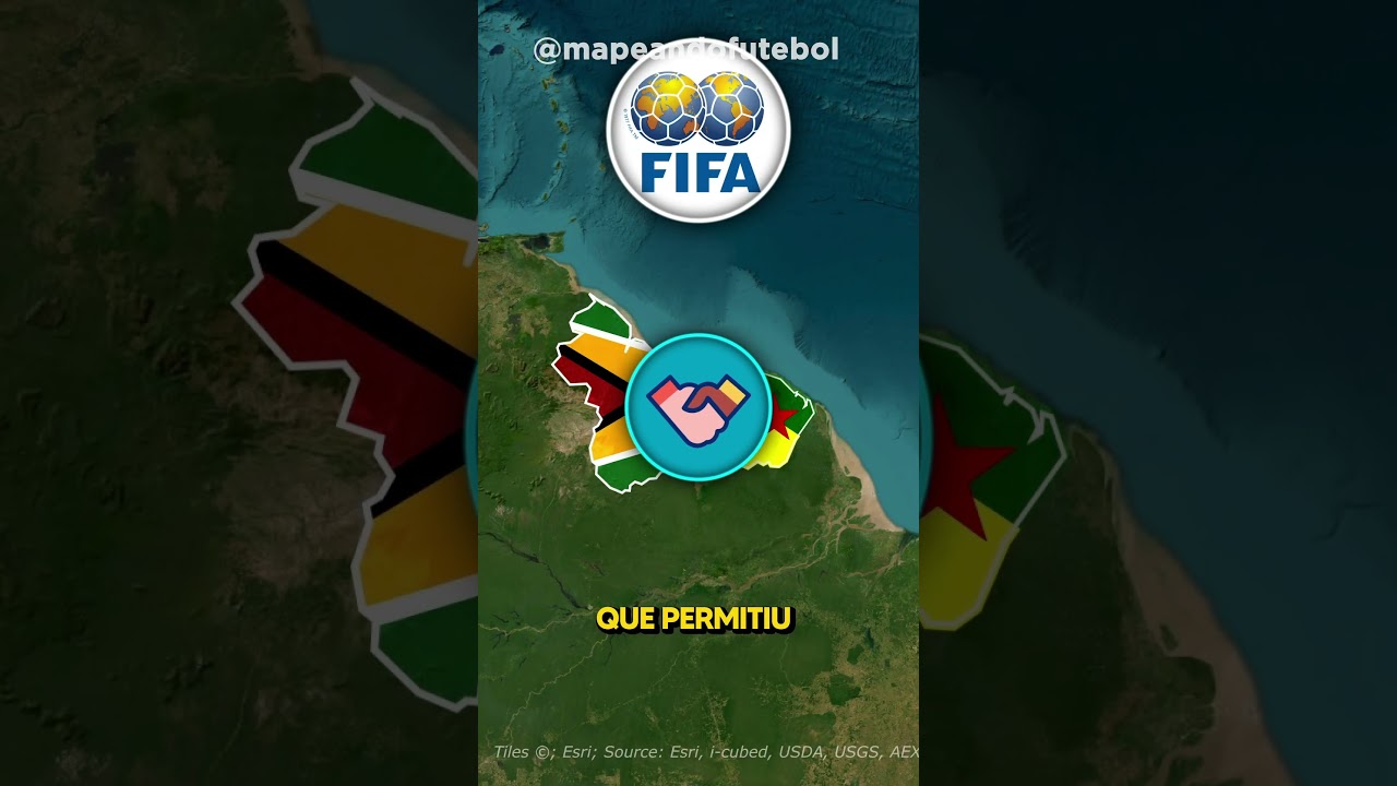 Porque os times das GUIANAS e SURINAME n&atilde;o jogam a libertadores? #futebol #suriname #mapa