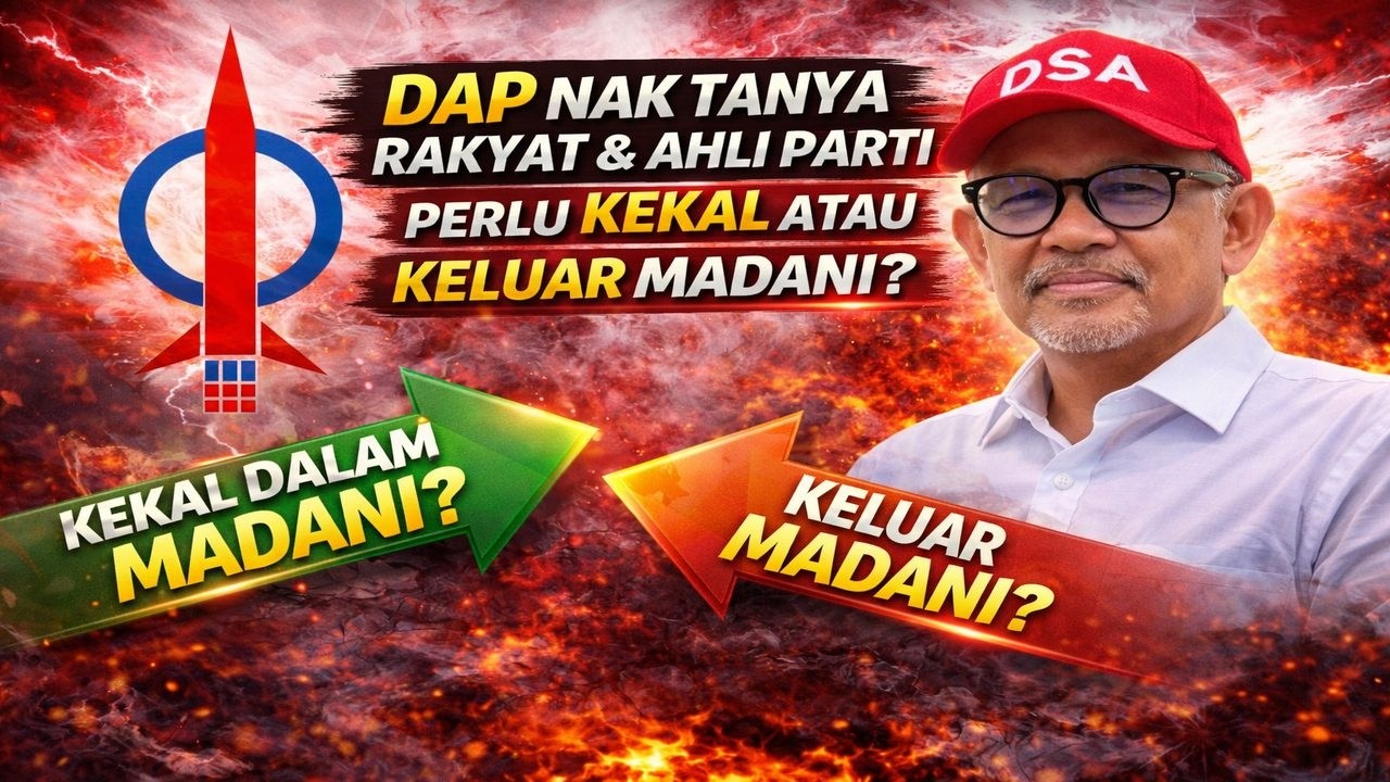 DAP nak tanya rakyat & ahli parti perlu kekal atau keluar Madani guna data bukan data syok sendiri