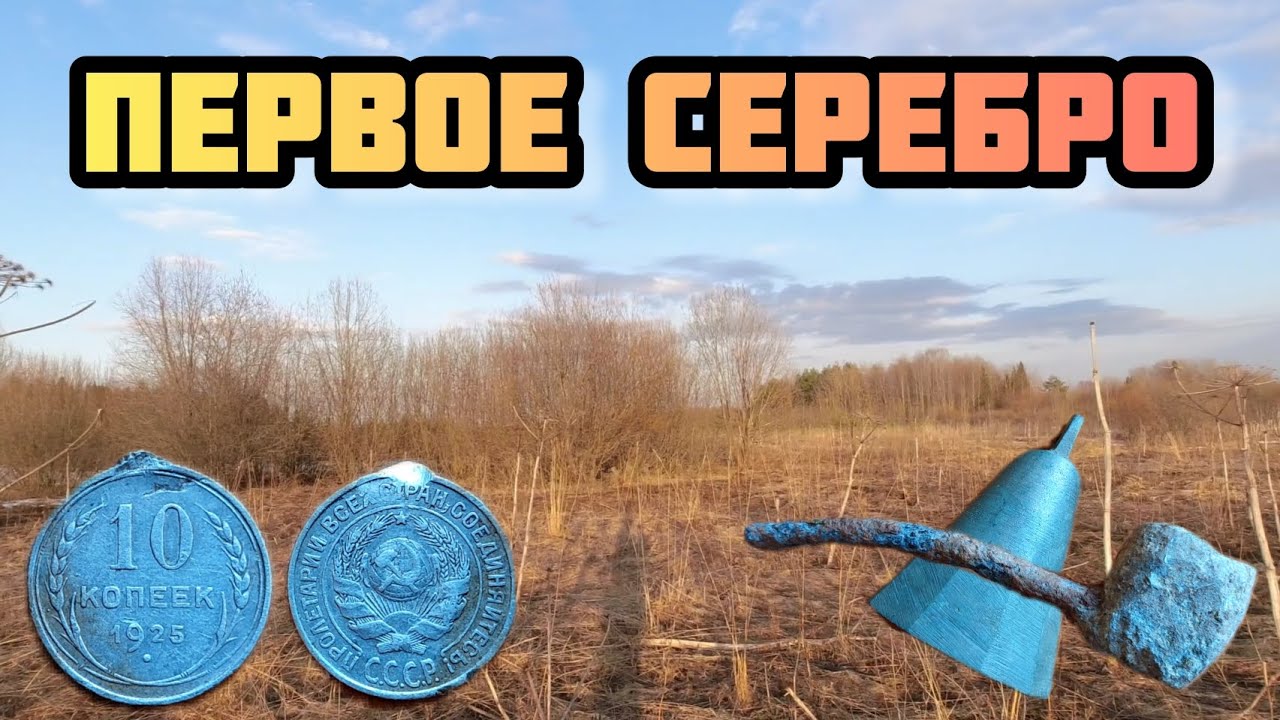 Моё первое серебро. Коп с   металлоискателем TX 850
