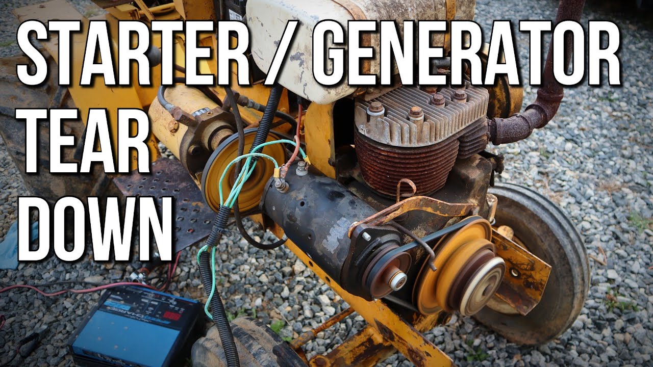 Starter Generator Tear Down & Repair - 1964 Cub Cadet 122 Garden Tractor