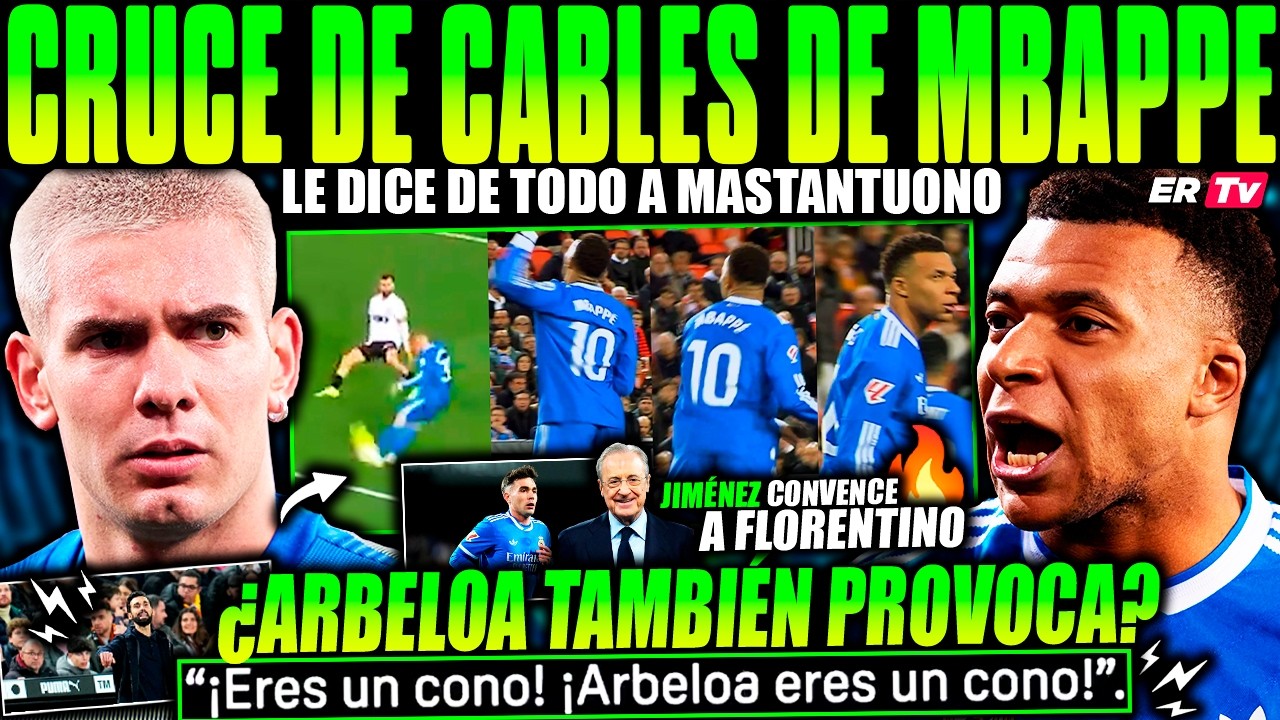 💥 CAZAN a MBAPPE DICIÉNDOLE de TODO A MASTANTUONO ¡CRUCE de CABLES BRUTAL! ¿QUÉ ORIGINÓ LA PELEA?