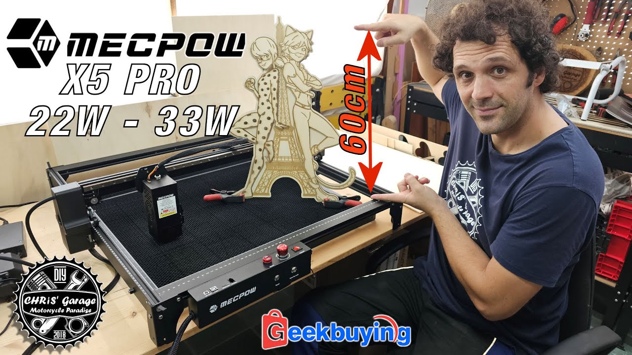 Lavori Enormi con MECPOW X5. Incisore laser economico e preciso