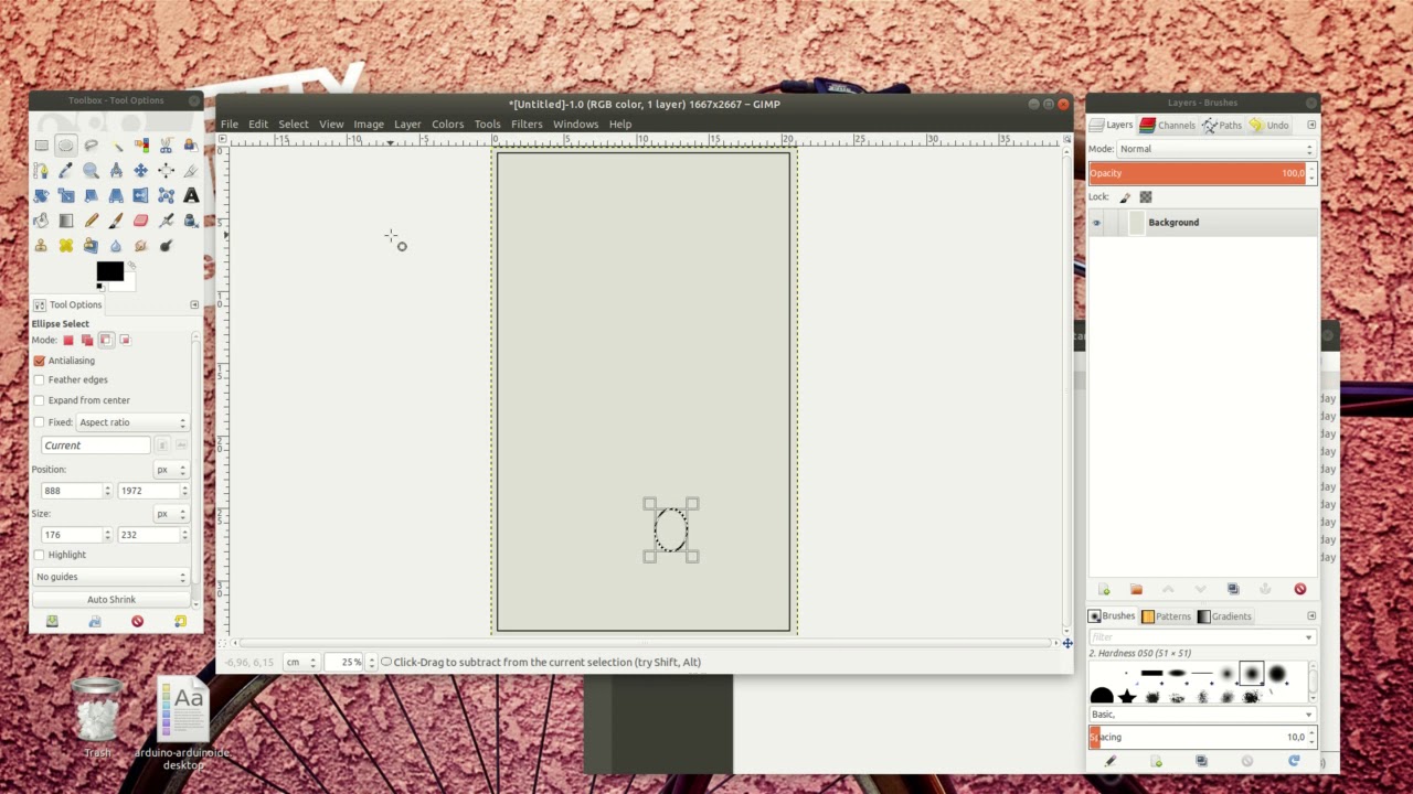 Haciendo tarjetas en gimp