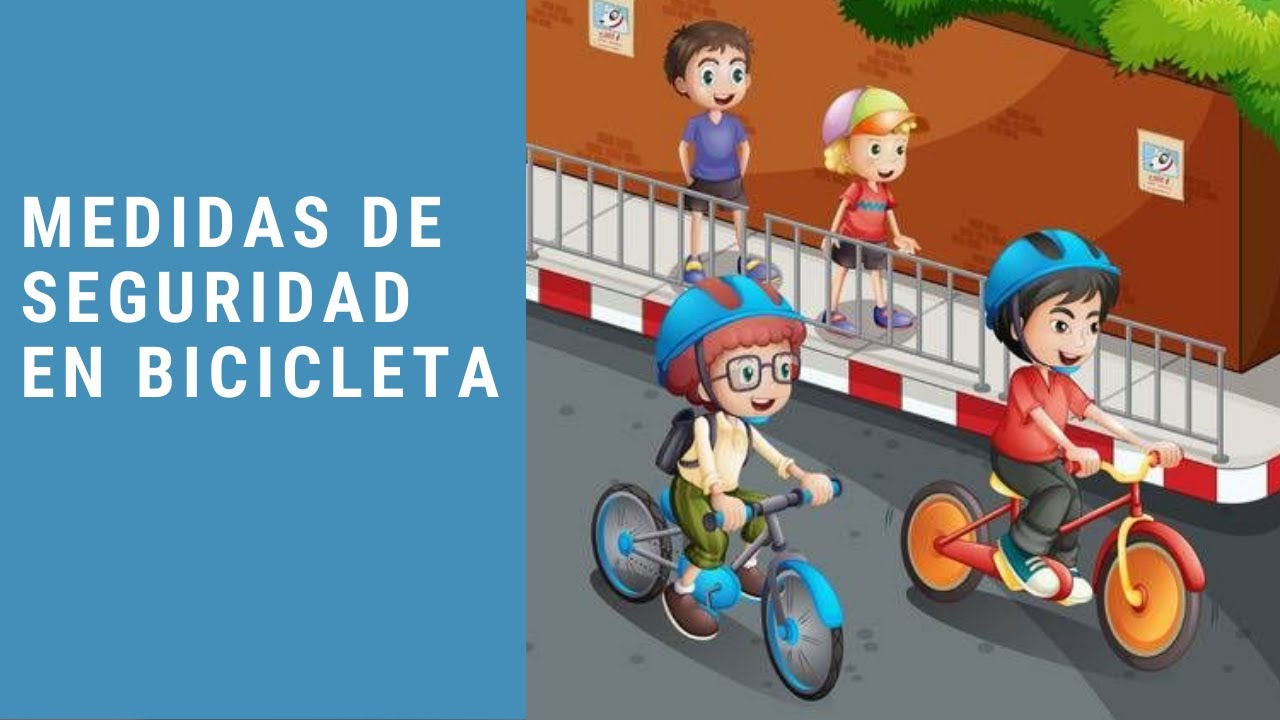 Medidas de seguridad en bicicleta.