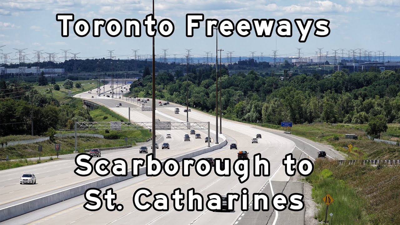 Toronto Freeways - Toronto to St. Catharines - 401, 404, 407 ETR, QEW - 2021/08/21