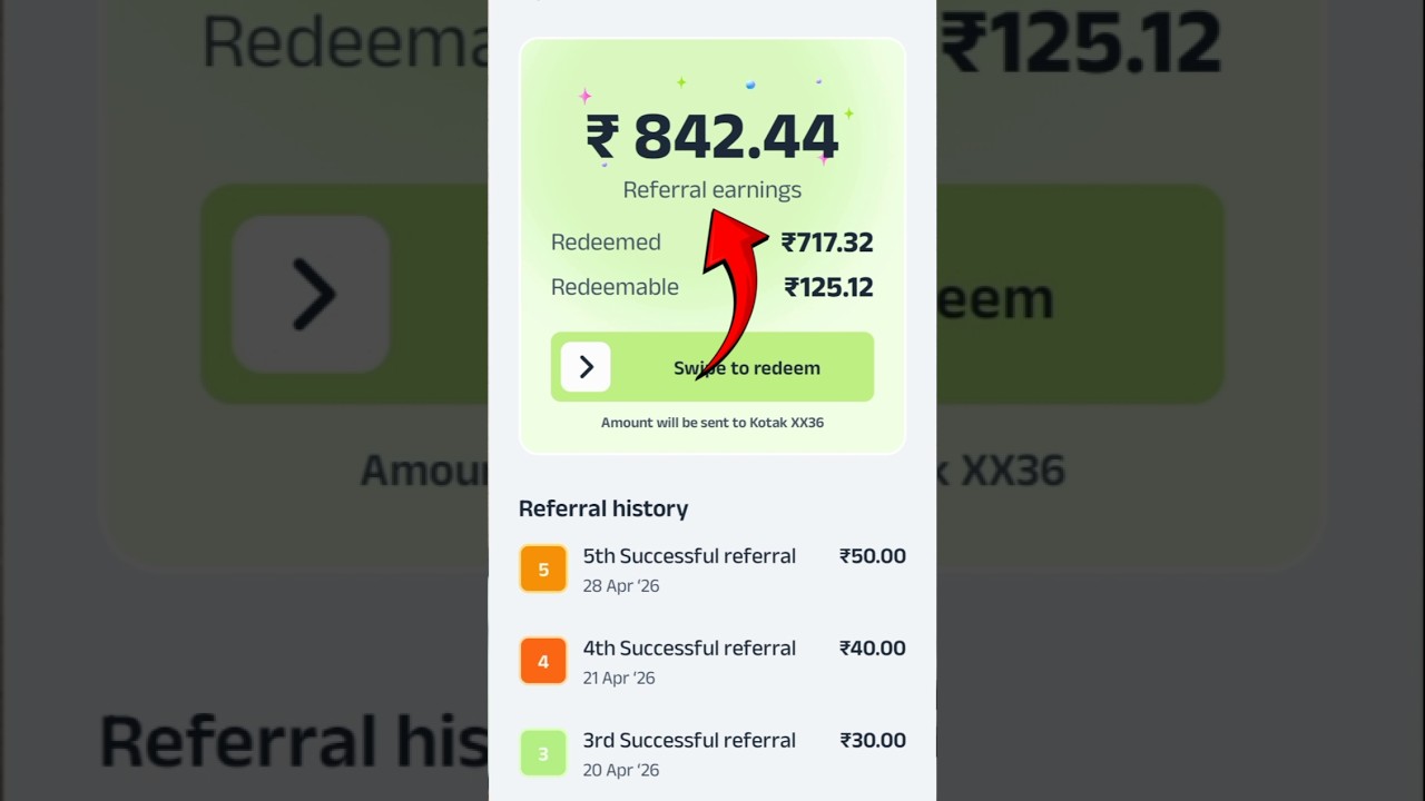 refer and earn app 2026 l New Earning App Today