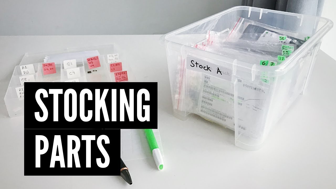 Stocking parts for an electronics prototyping lab
