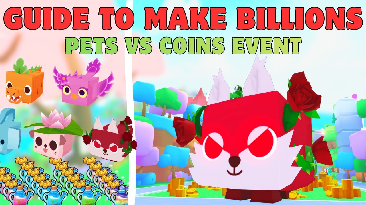 FULL Pets VS Coins Guide to make BILLIONS OF GEMS!
