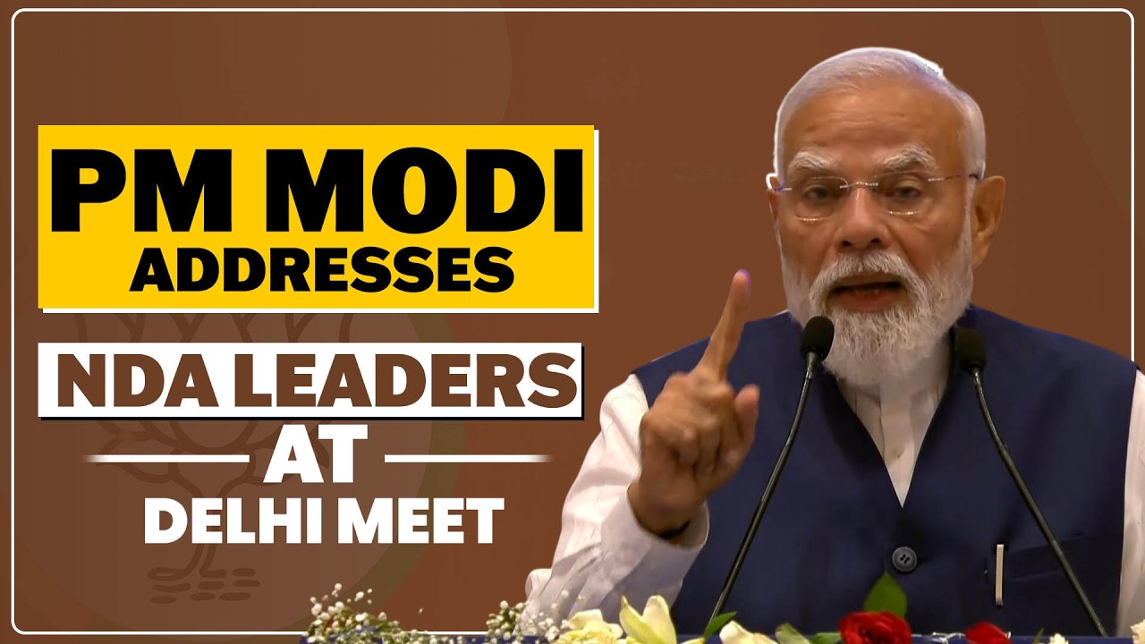 LIVE: PM Modi Addresses NDA Leaders, Highlights Achievements as Government Completes 12 Years I BJP