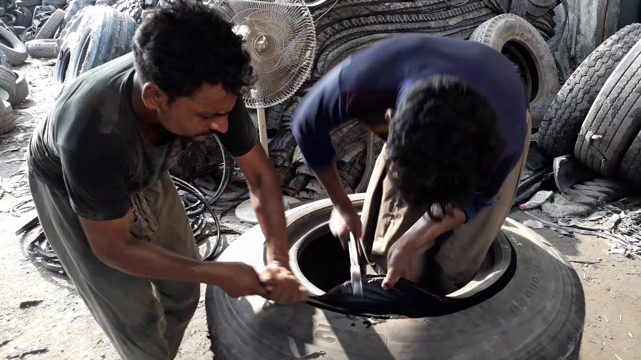 tire cutting experience in  Pakistan     👇 subcribe