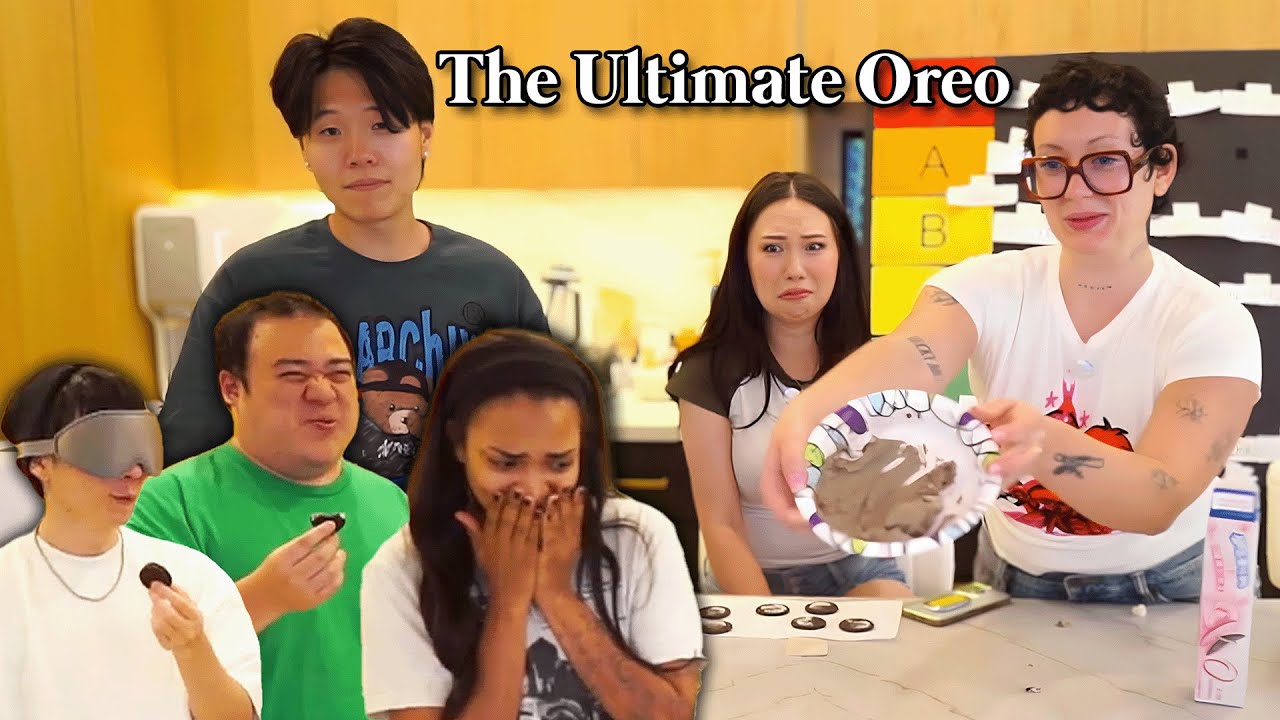 Everyone tries QuarterJade, Vanillamace, and Disguised Toast's ultimate Oreo