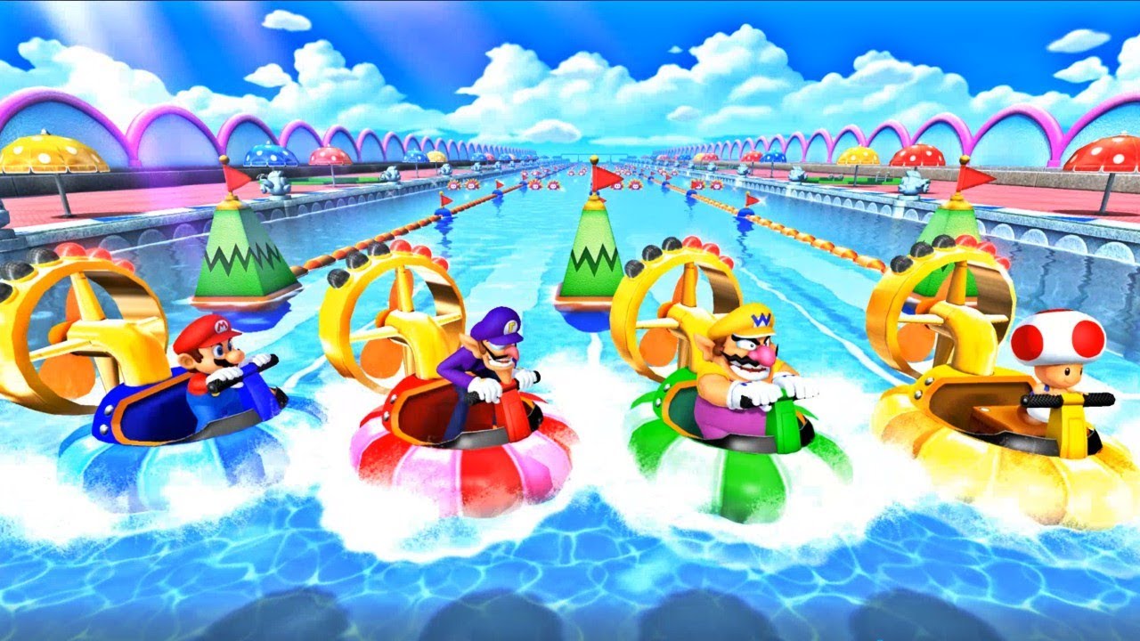 Mario Party 10 - Mario vs Waluigi vs Wario vs Toad (Very hard mode)| Cartoons Mee