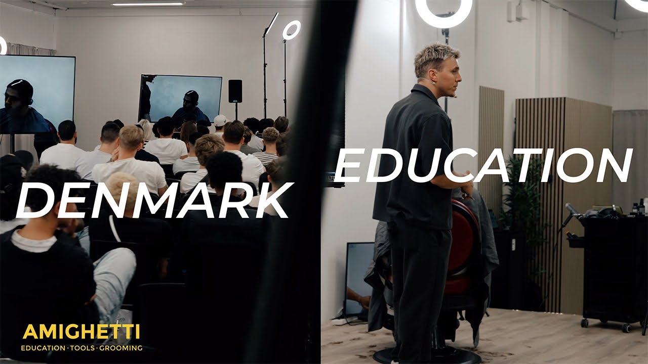 Educating with 150 Barbers in Denmark 🇩🇰 | AMIGHETTI EDUCATION