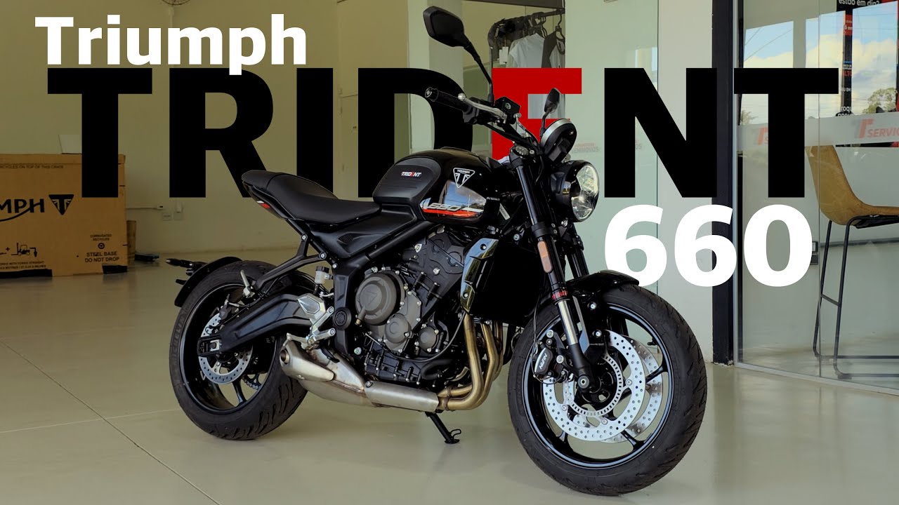 Nova TRIUMPH TRIDENT 660 2025, uma Naked Completa! Em Detalhes e Preço na Concessionária!