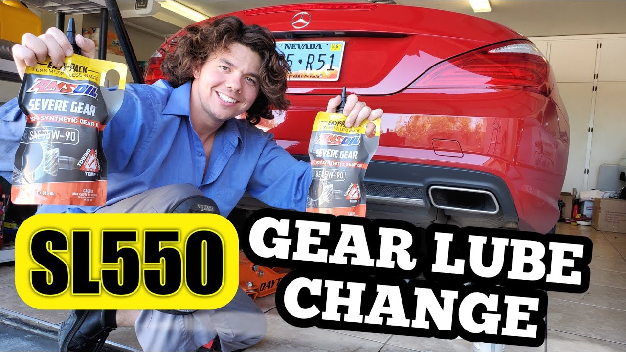 2013 SL550 AMSOIL Differential Gear Lube 75W-90 Change