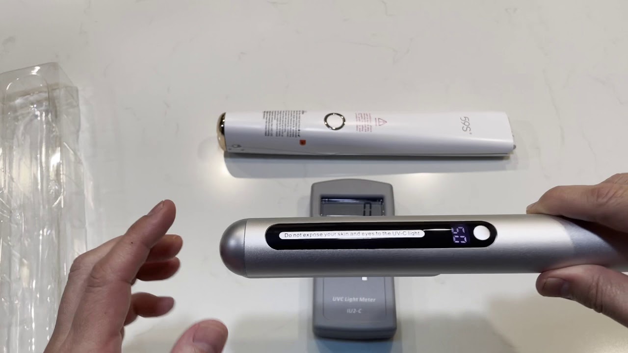 UVC Wand Light Sanitizer Test With UVC Light Meter (unboxing and test)