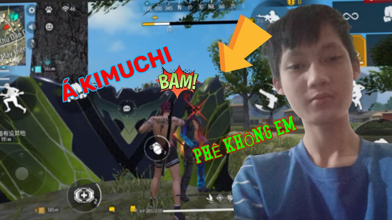 MINH NAM | thử chơi chế độ đầu to sẽ như thế | kí đầu địch | kimuchi 🤣🤣🤣 