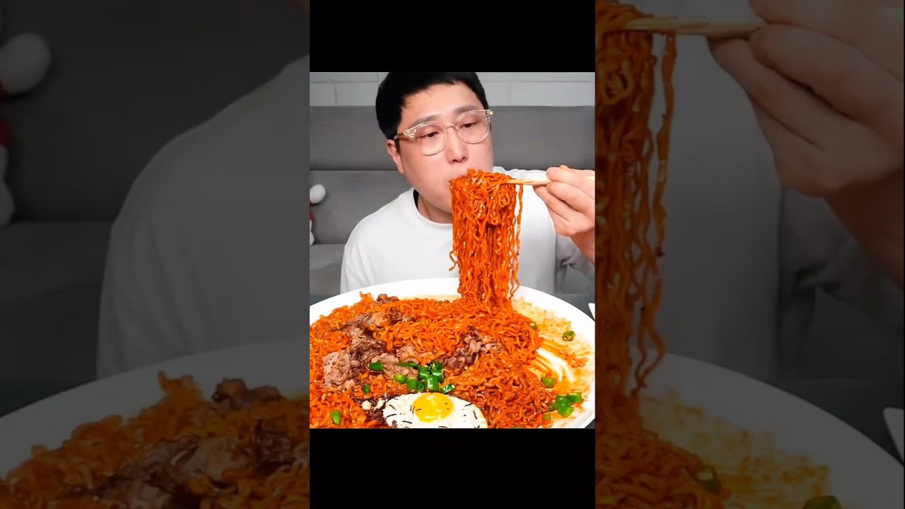 Unlimited Instant Ramen Mukbang Extra Spicy Fire Chicken Noodles Challenge