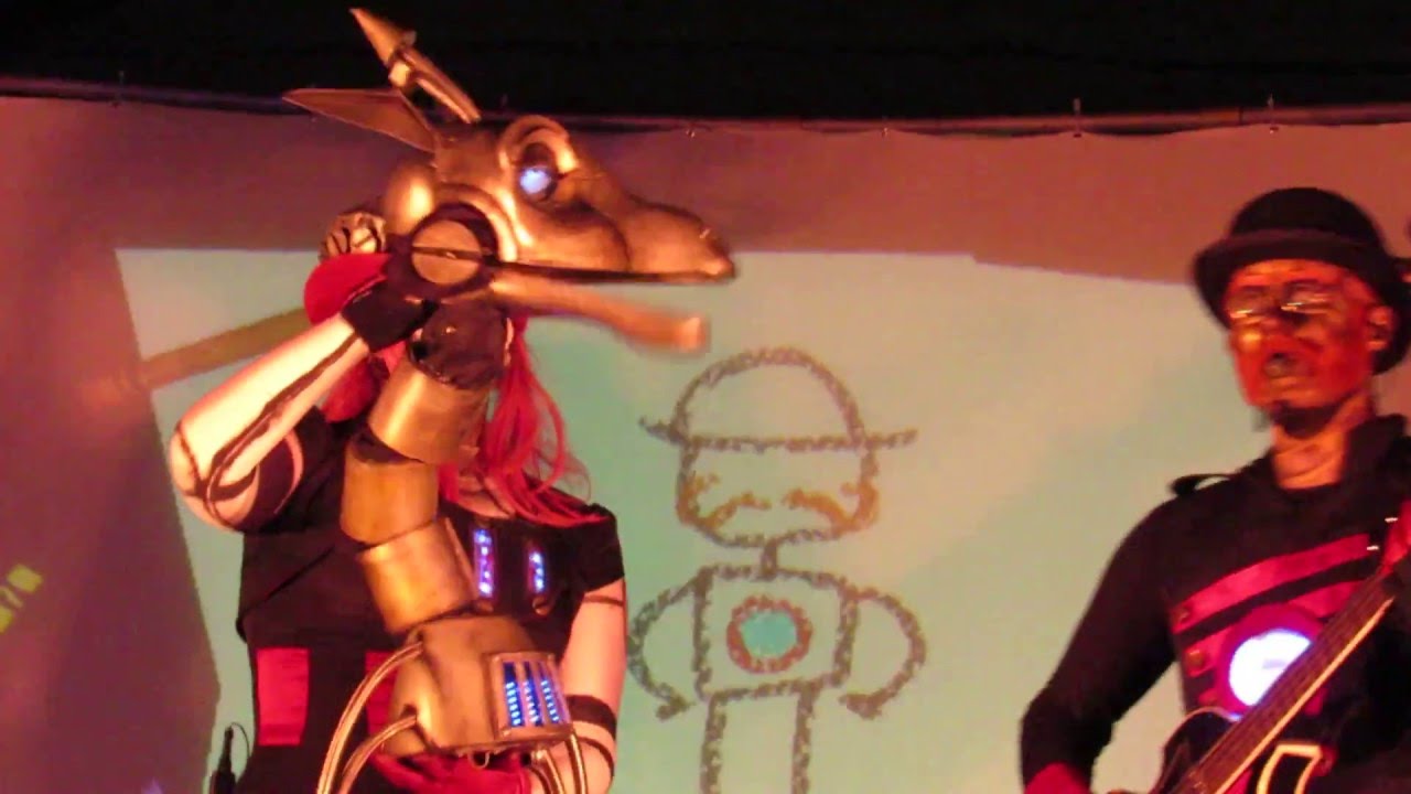 Steam Powered Giraffe Wild West Steamfest 2016- GG the Giraffe + Robot Shenanigans