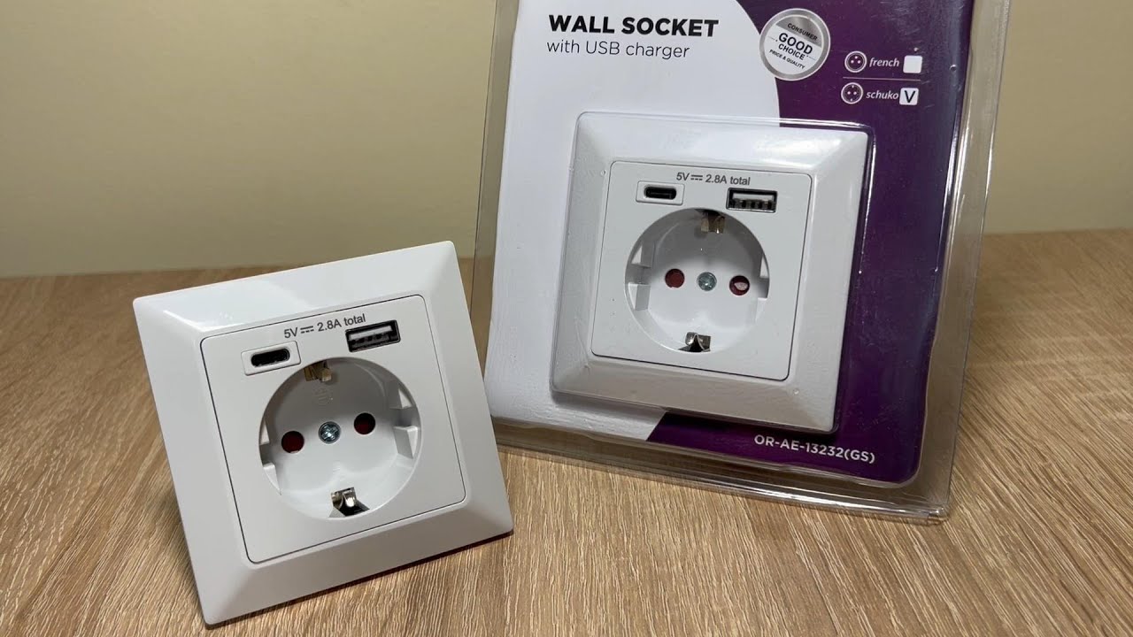 Anco konnektor 2P+F dugalj 2,8A USB csatlakoz&oacute;val 321604