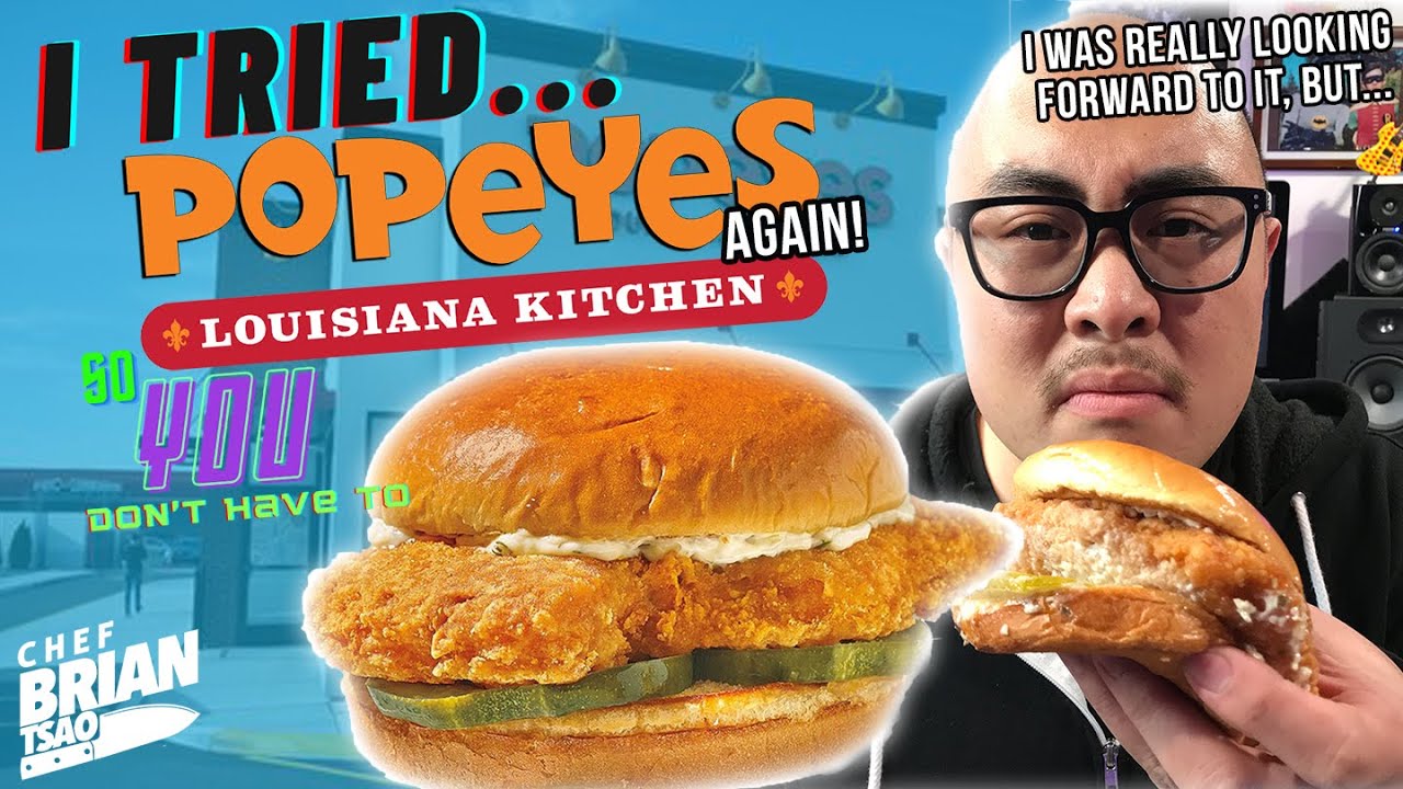 Pro Chef Reacts to POPEYES CAJUN FLOUNDER SANDWICH