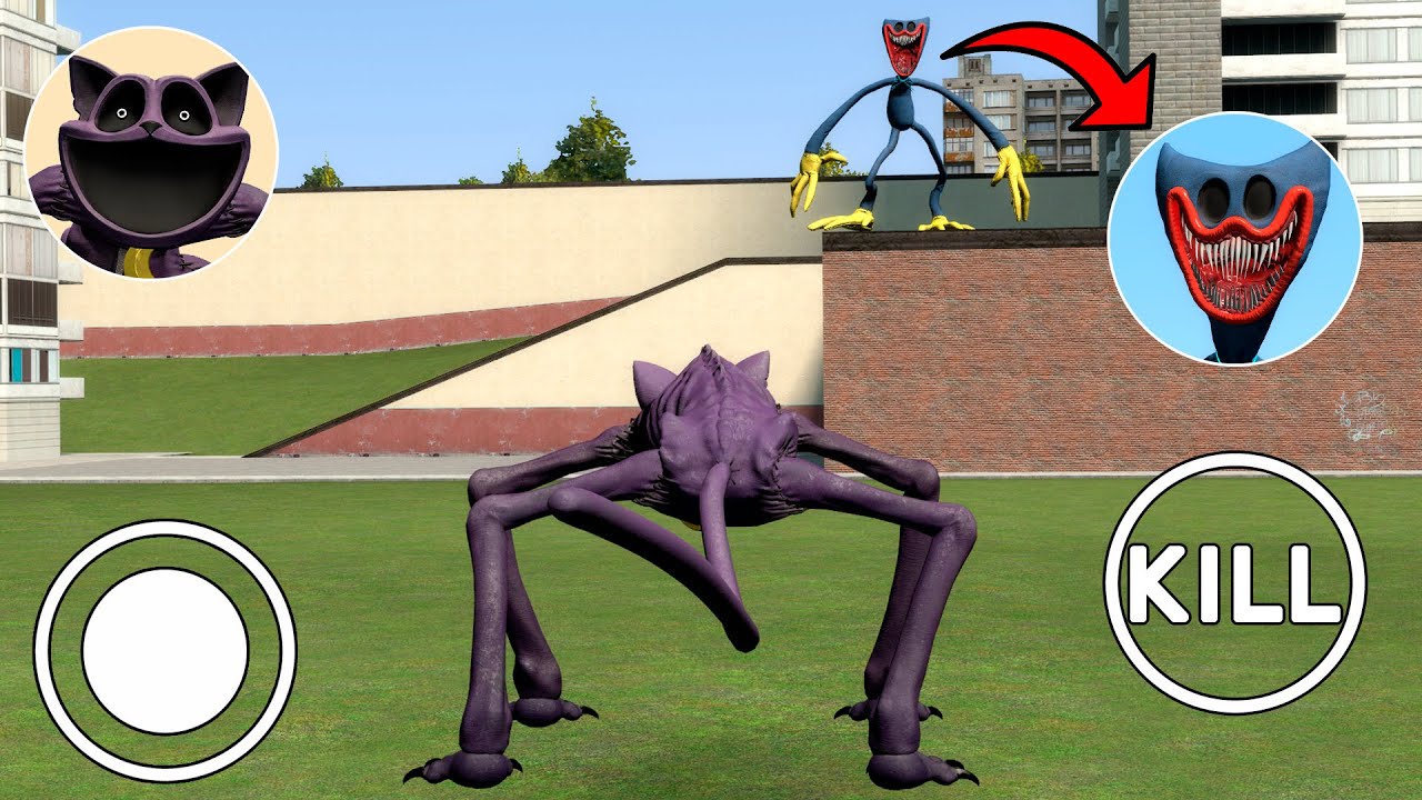 I BECAME A CATNAP VS NEW HUGGY WUGGY in Garry’s Mod!