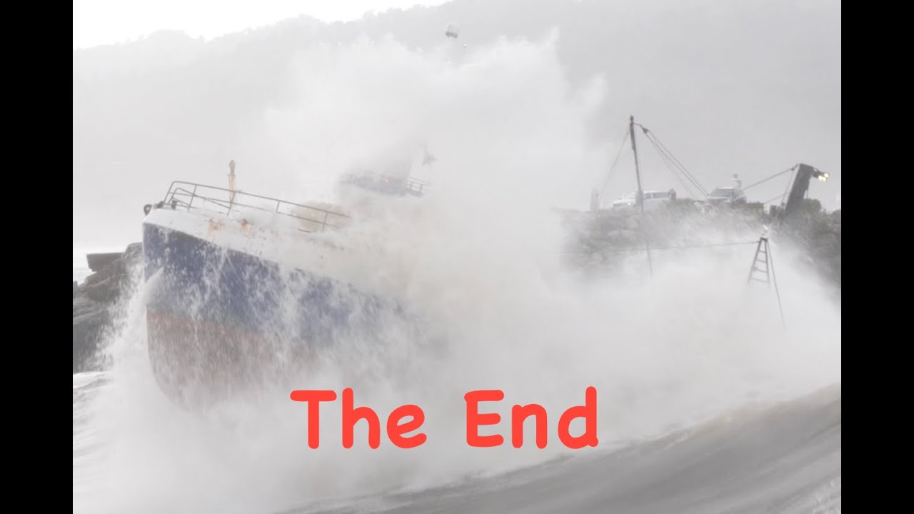 Wild Exit from Greymouth bar