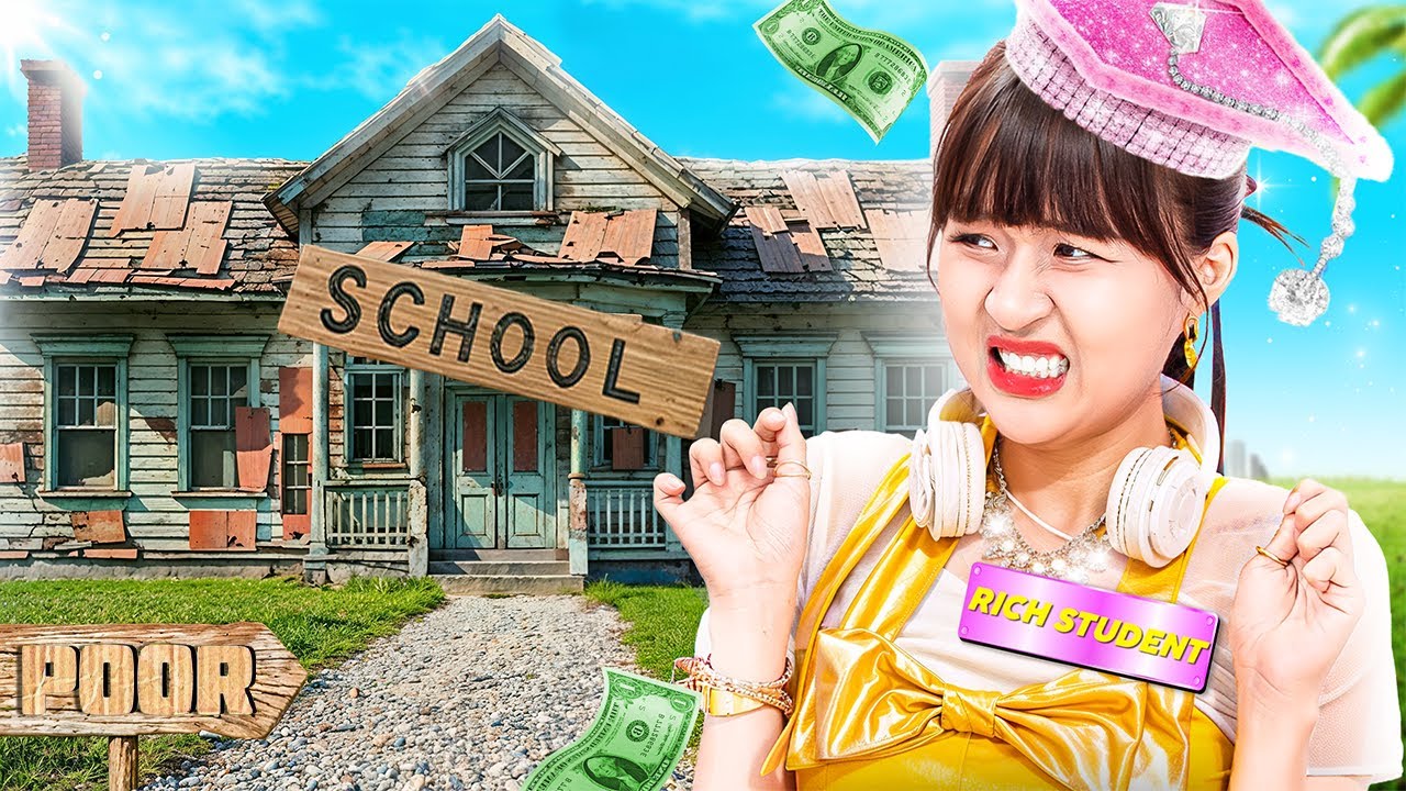 Học Sinh Giàu Vs Học Sinh Nghèo! Ngày Đầu Tiên Đi Học Của Học Sinh Giàu Tại Trường Nghèo