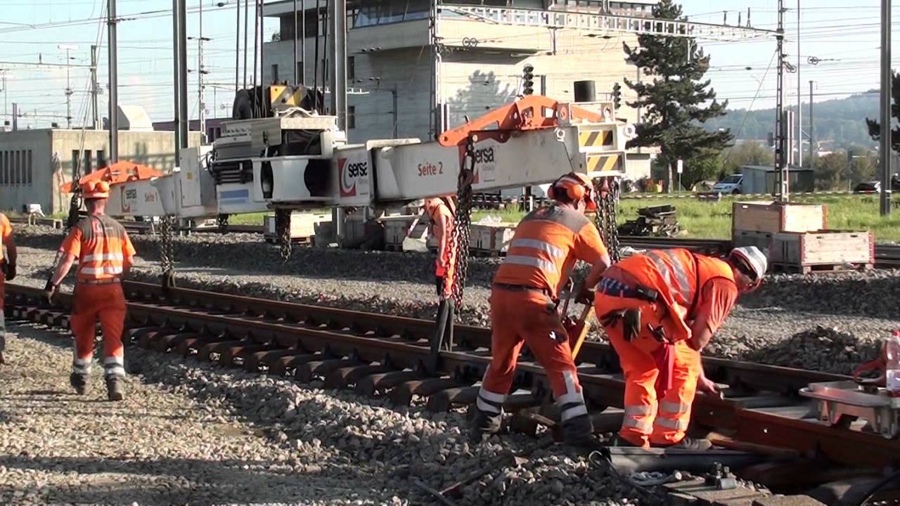 Gleisumbau Rangierbahnhof-Limmattal SERSA
