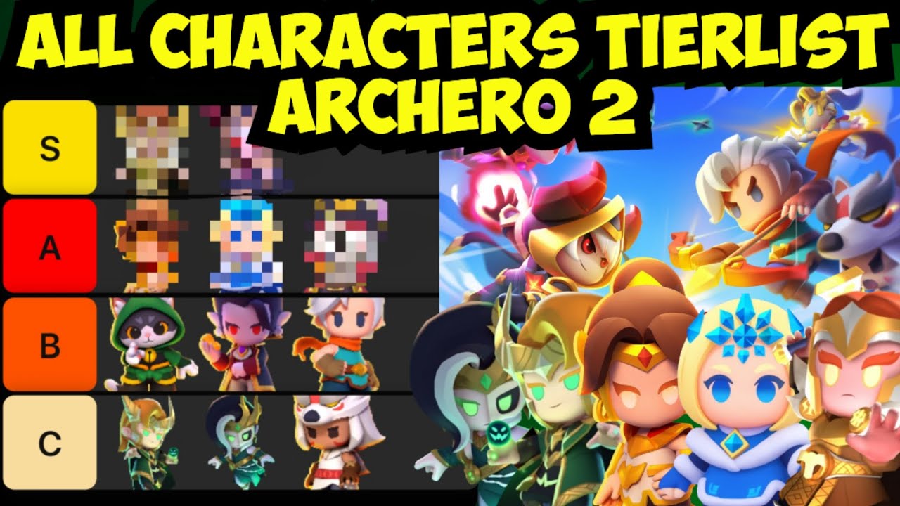All Characters Tierlist | Best Characters for Chapter Stages | Archero 2