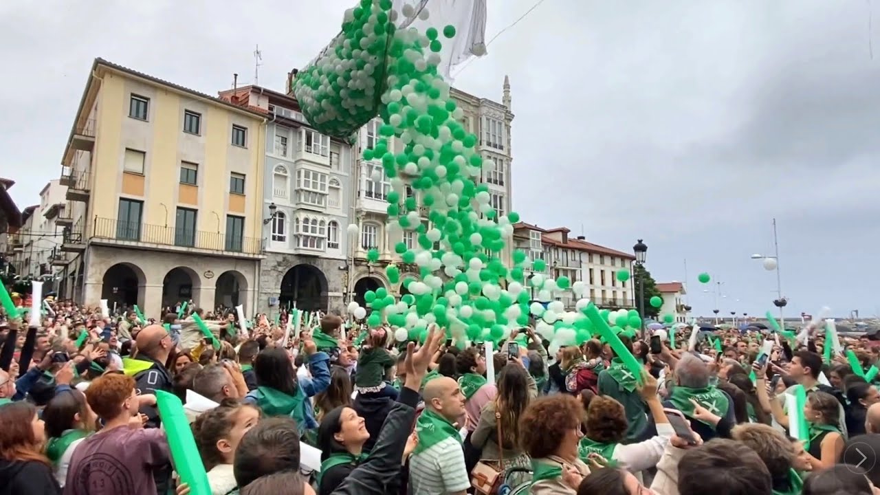 Pistoletazo de Salida de La Semana Grande 2024 en Castro Urdiales. Pregón y Gigantes y Cabezudos