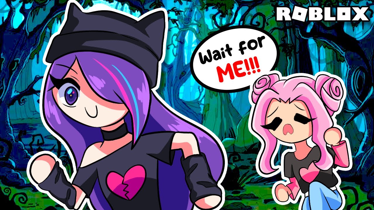 Where is she going?!! | Roblox | Follow the Goth Girl into the Woods