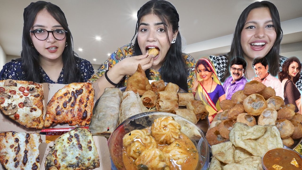 Guess The Indian TV Serial Name Food Challenge | Golgappa, Jhol Momos, 4X Pizza Slice, Chole Bhatura