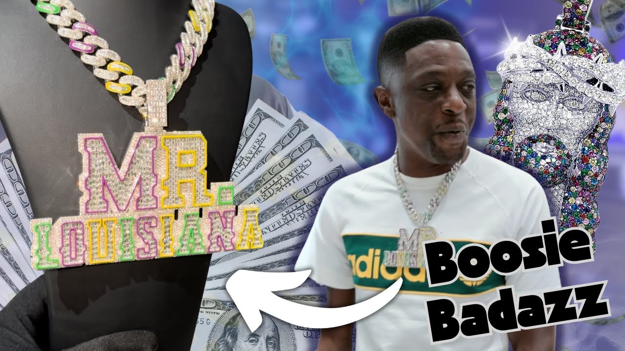Boosie picks up his NEW Mr.Louisiana chain from Jewelry Unlimited!!