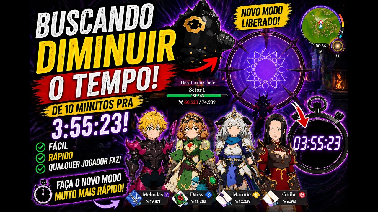 BOSS MARMAS DE 7 MIN PRA 3:55! O JEITO MAIS R&Aacute;PIDO DE FAZER O NOVO MODO