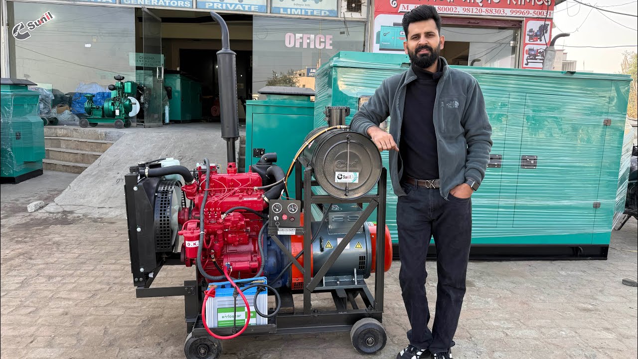 20kva Generator Mahindra 3 Cylinders Diesel Engine | 20kva Kirloskar Alternator | Chadha Generators