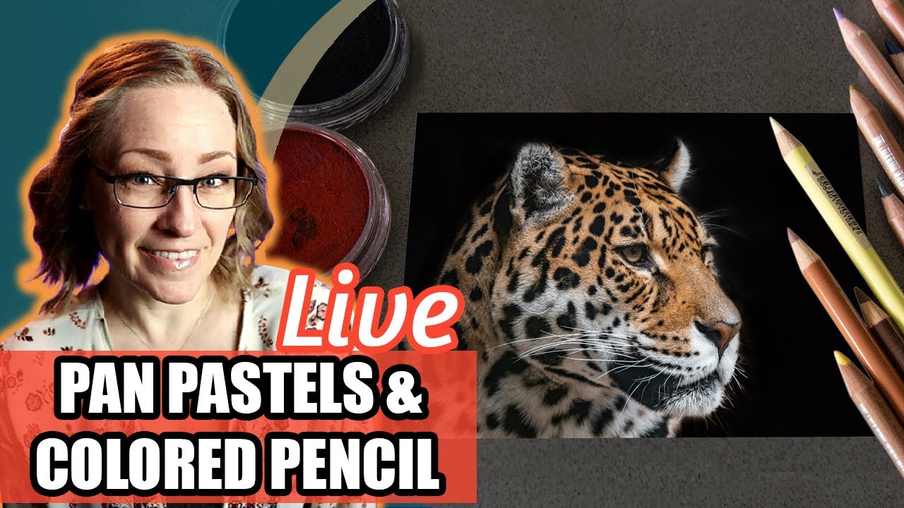 Jaguar Big Cat Colored Pencil & Pan Pastels Full Lesson