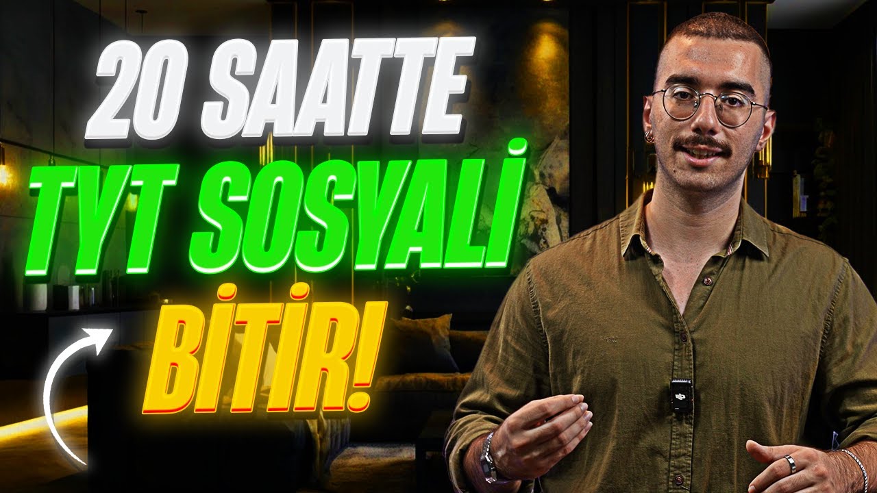 20 SAATTE TYT SOSYALİ BİTİR | #yks #yks2025