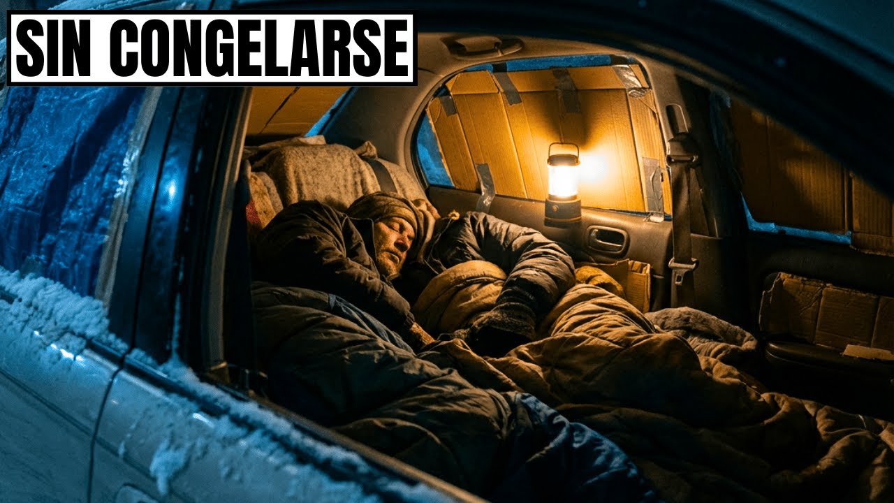 Cómo Duermen las Personas SIN HOGAR en un Coche sin Calefacción