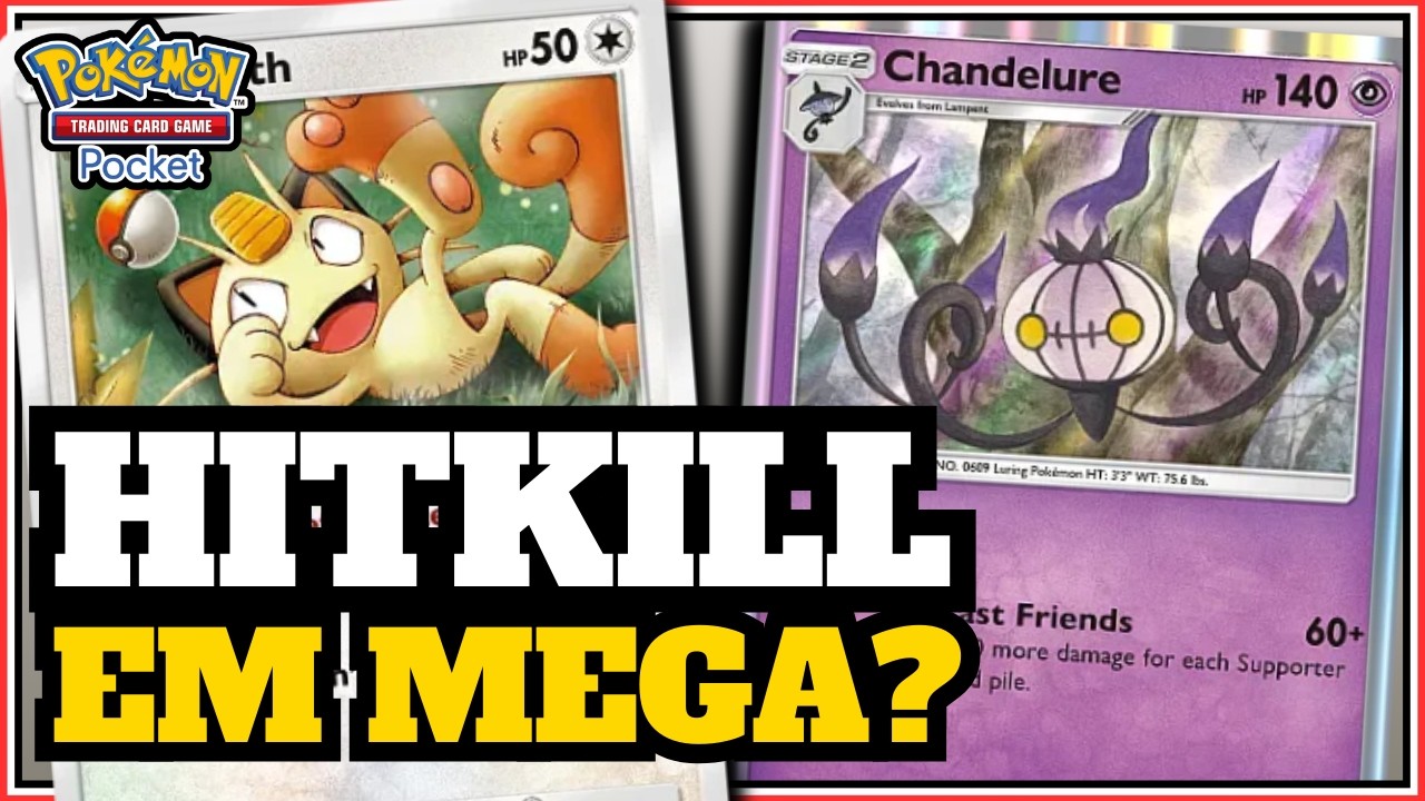 DECK de CHANDELURE com MEOWTH pega MASTER BALL? | Pokémon TCG Pocket