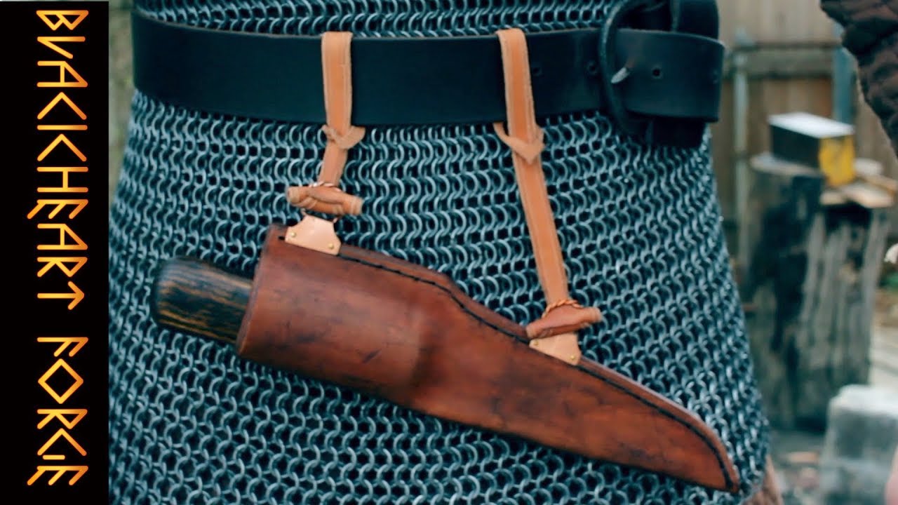 Horizontal Viking Knife Scabbard: How They Work and How to Carry Them, Made by Blackheart Forge