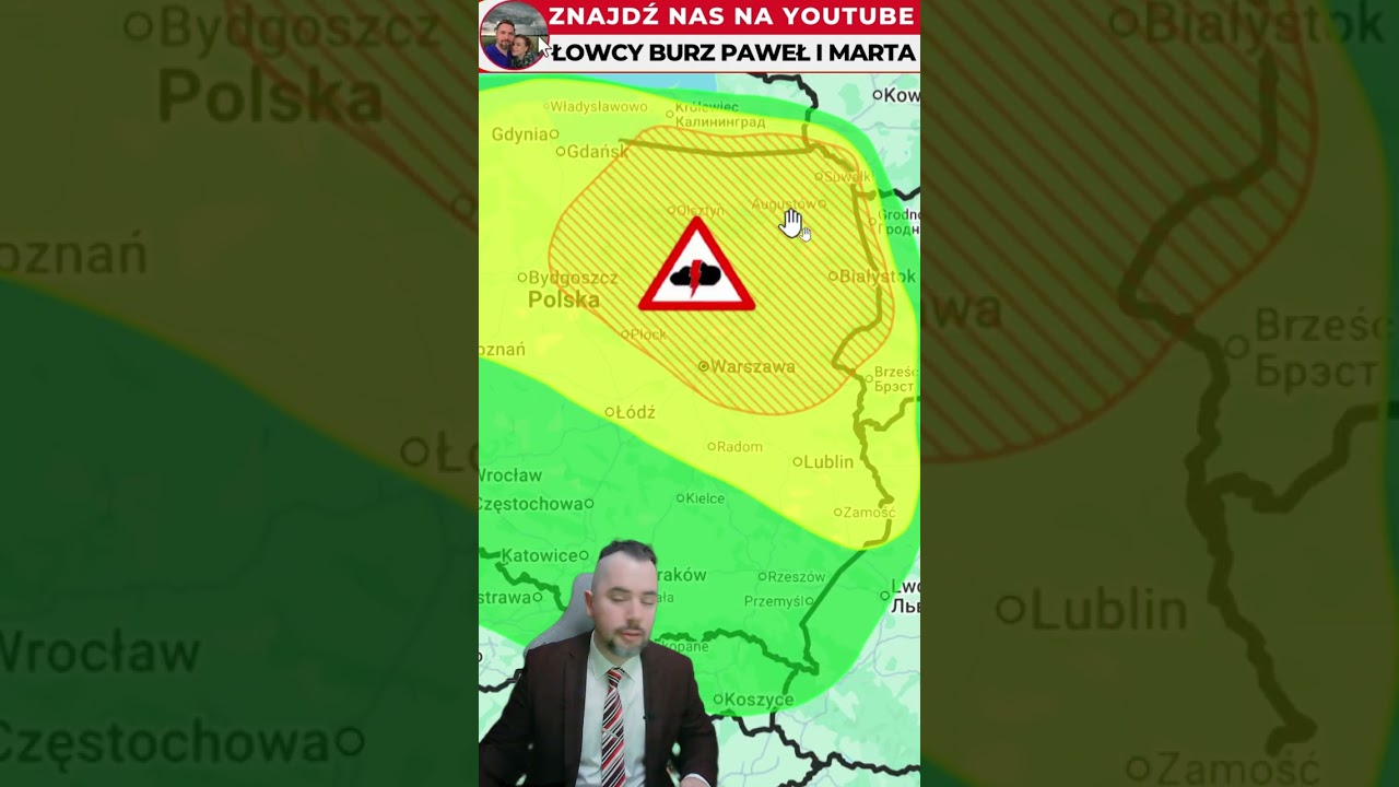 Burze i silny wiatr w niedzielę i w nocy #pogoda #polska