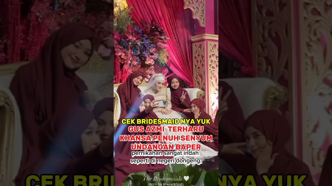 gus azmi khansa mariska gelar resepsi pernikahan mewah #hadrohpusat #beritaterkini #wedding #shorts