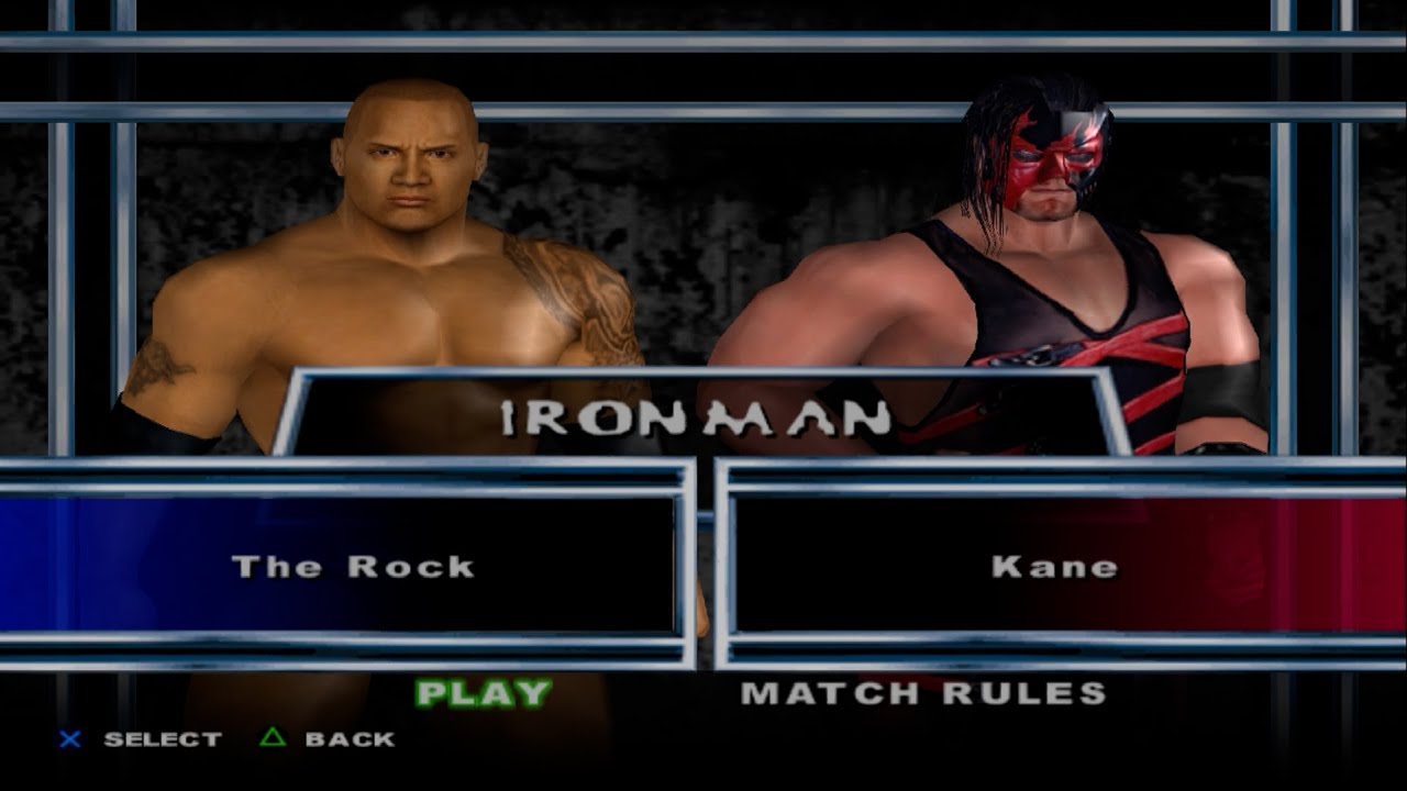 WWE SmackDown! Here Comes the Pain - The Rock VS Kane (IRONMAN)